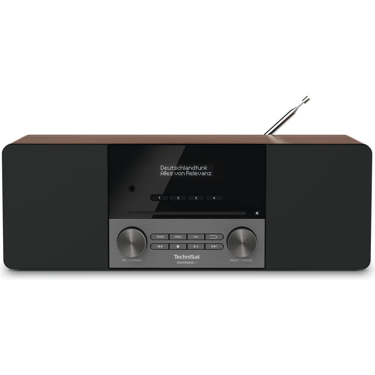 TechniSat DIGITRADIO 3 CD-Radio mit Bluetooth, OLED-Display, Wecker, Nussbaum, schwarz – Bild 9