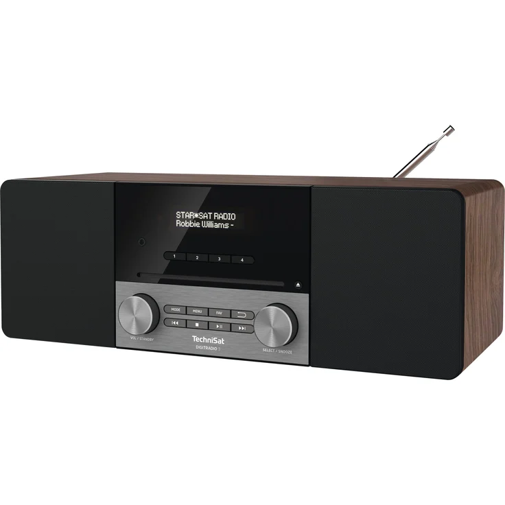 TechniSat DIGITRADIO 3 CD-Radio mit Bluetooth, OLED-Display, Wecker, Nussbaum, schwarz – Bild 10