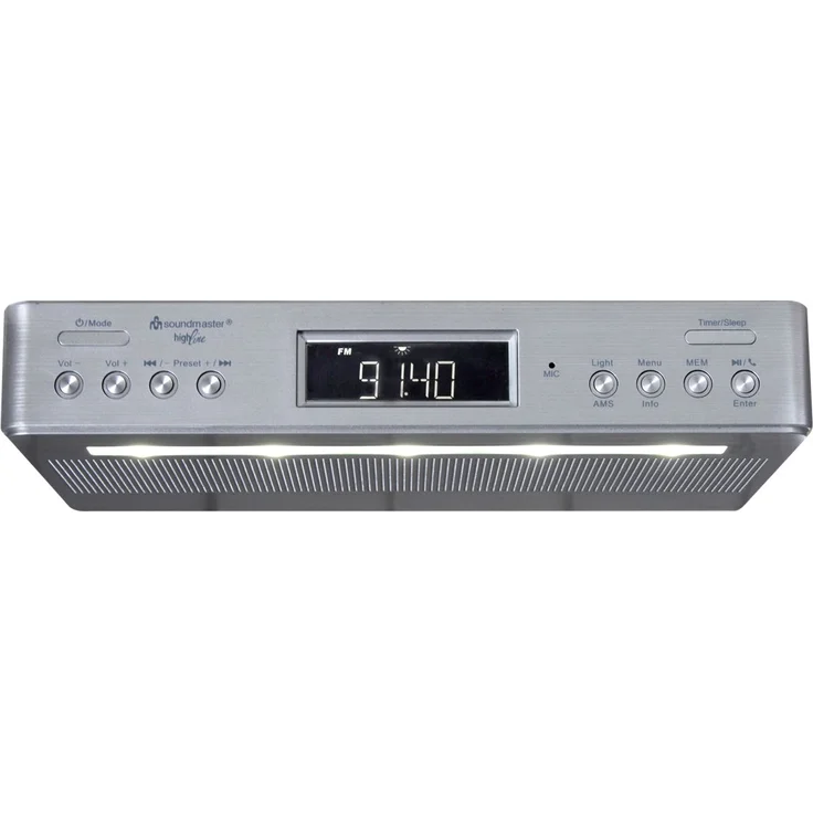 Soundmaster UR2045SI Unterbauradio mit Bluetooth, LCD-Display, silber – Bild 6
