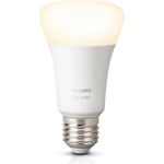 Philips Hue White E27 LED Lampe Einzelpack, dimmbar, warmweißes Licht, steuerbar via App, kompatibel mit Amazon Alexa (Echo, Echo Dot), Bluetooth