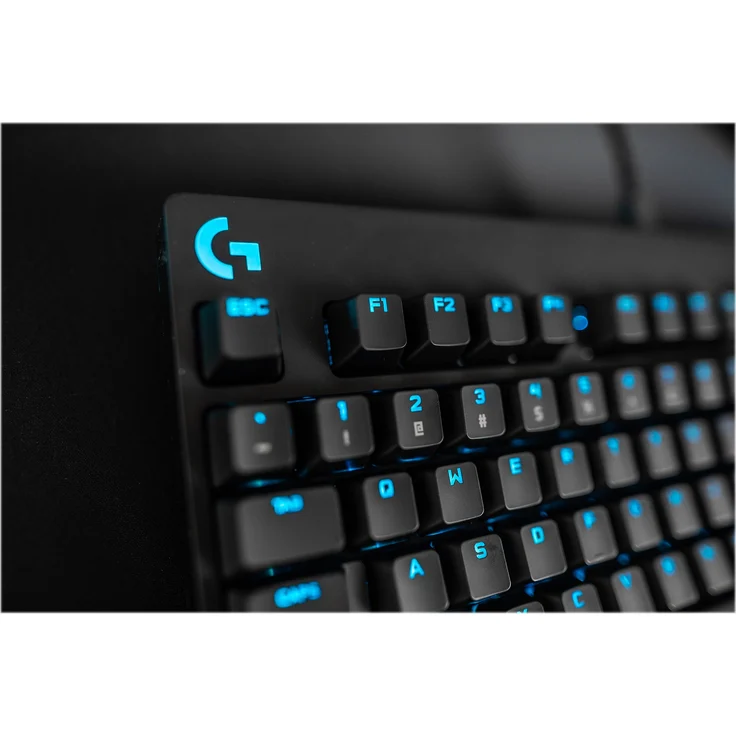 Logitech G Pro Mechanical Gaming Keyboard - Tastatur - backlit - USB - Pan-Nordic QWERTY - GX Blue Clicky - Schwarz (920-009391) – Bild 6