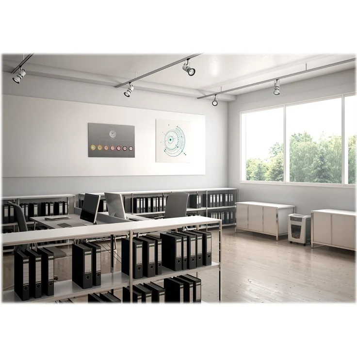 Leitz IQ Office Pro Aktenvernichter, Mikroschnitt, Sicherheitsstufe P5, 15 Blatt Kapazität, 30L Abfallbehälter, Schredder, Weiß, 80050000 – Bild 4