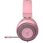 Razer Kraken - Gaming Headset (Kabelgebundene Headphones für PC, PS4, Xbox One & Switch, 50mm Treiber, 3,5mm Audio-Klinkenstecker mit In-Line Fernbedienung) Pink - Quartz