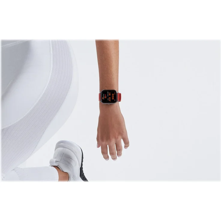 Amazfit GTS Smartwatch GPS, Unisex, Einheitsgröße, Aluminiumgehäuse, Silikonarmband, Vermillion Orange – Bild 6