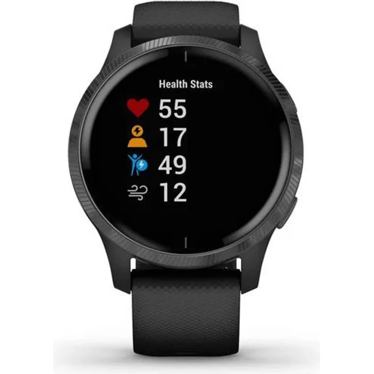 Garmin venu Smartwatch Unisex, Einheitsgröße, Schwarz/Schiefergrau (010-02173-12) – Bild 7