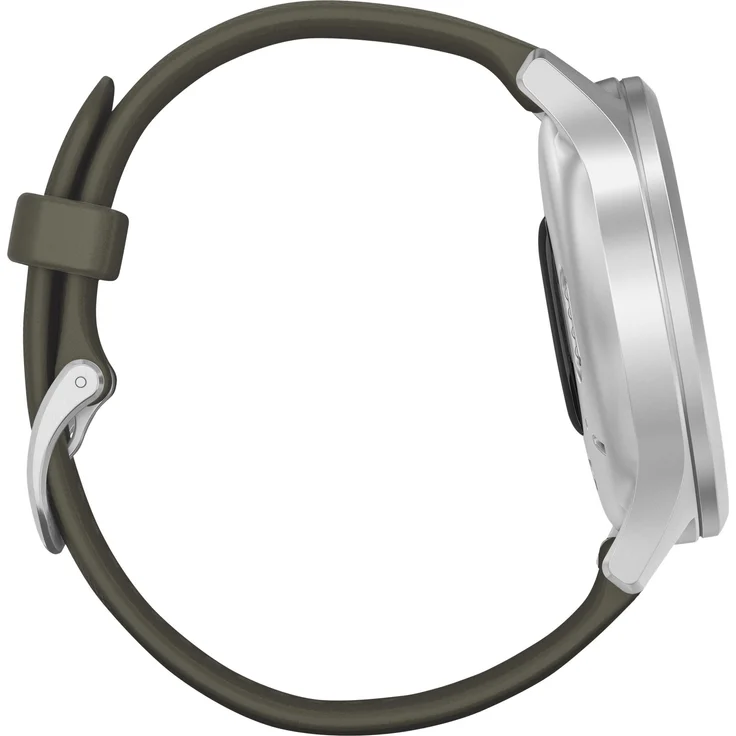 Garmin vivomove Style Hybrid-Smartwatch Unisex, Einheitsgröße, Silber/Moosgrün (010-02240-01) – Bild 7