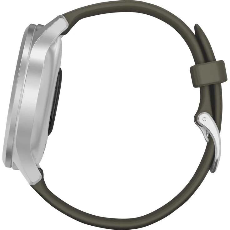 Garmin vivomove Style Hybrid-Smartwatch Unisex, Einheitsgröße, Silber/Moosgrün (010-02240-01) – Bild 9