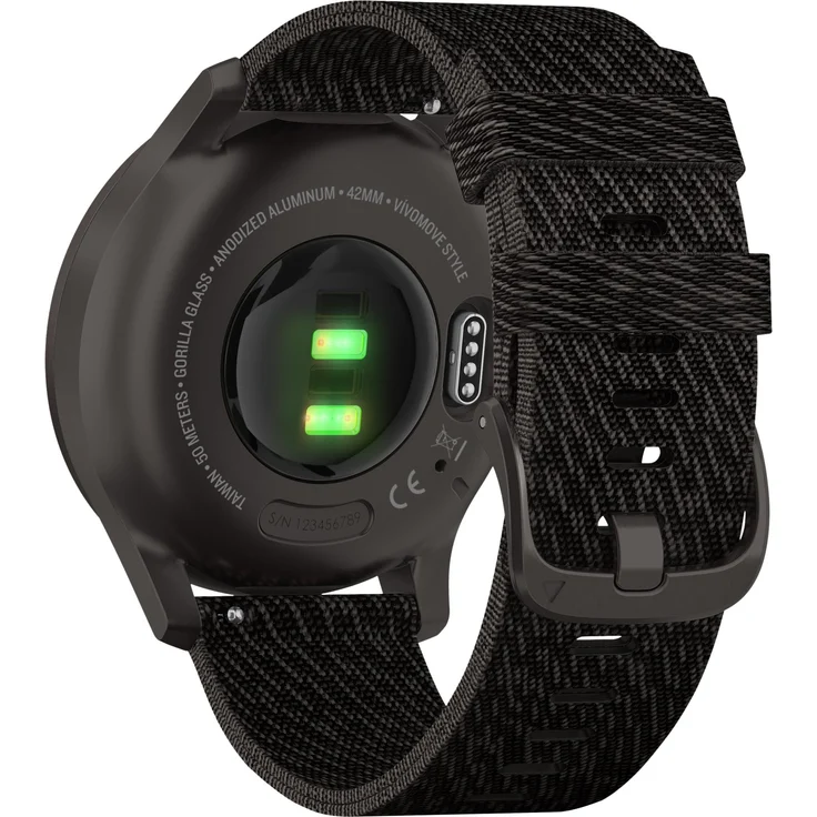 Garmin vivomove Style Hybrid-Smartwatch Unisex, Einheitsgröße, Schiefergrau (010-02240-03) – Bild 6