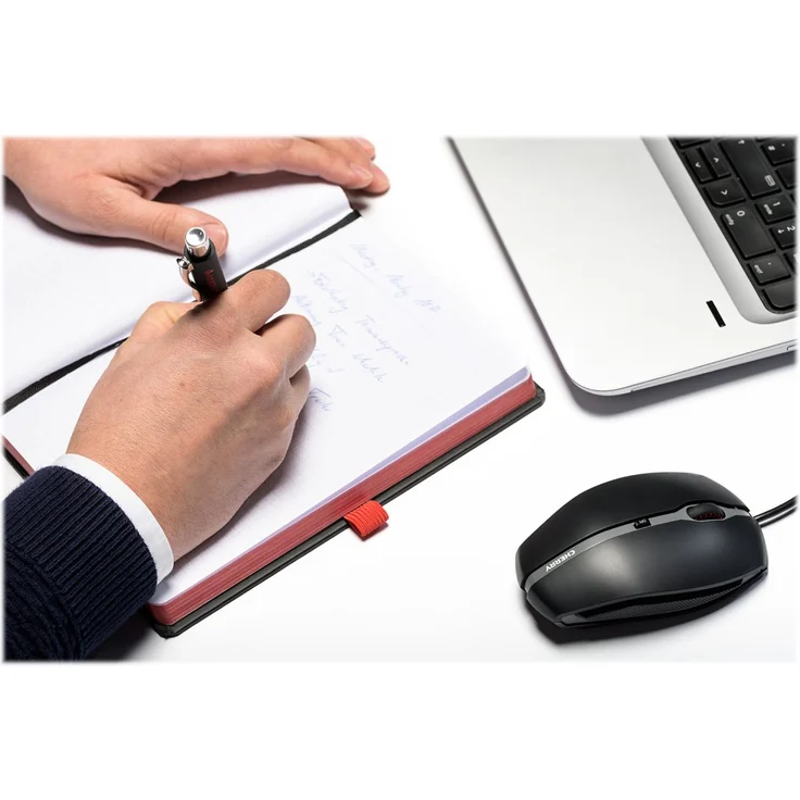 CHERRY GENTIX 4K – Kabelgebunden – 4K Präzision – Hochauflösend – Ultra HD – Gummierte Seiten – Office Mouse – Schwarz – Bild 4