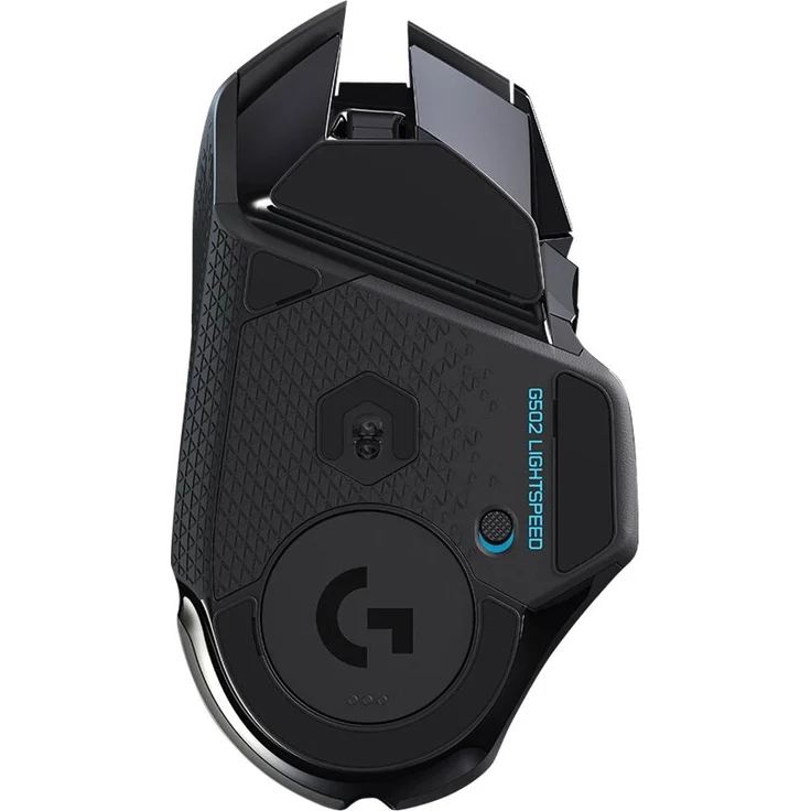 Logitech G502 LIGHTSPEED Wireless Gaming Maus, Kabellose Verbindung, USB-Anschluss, HERO 16000 DPI Sensor, RGB-Beleuchtung, Gewichtstuning, Powerplay-Kompatibel, PC-Mac - Schwarz, Englische Verpackung – Bild 4