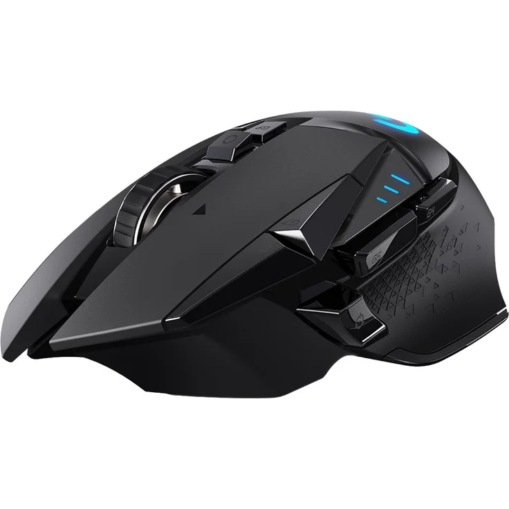 Logitech G502 LIGHTSPEED Wireless Gaming Maus, Kabellose Verbindung, USB-Anschluss, HERO 16000 DPI Sensor, RGB-Beleuchtung, Gewichtstuning, Powerplay-Kompatibel, PC-Mac - Schwarz, Englische Verpackung – Bild 5