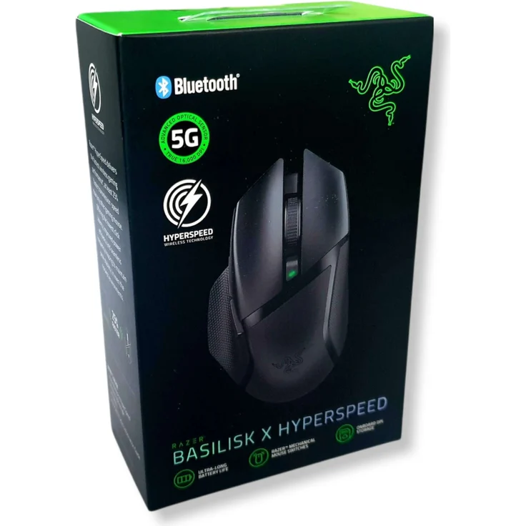 Razer Basilisk X HyperSpeed Wireless Gaming Maus (mit Razer HyperSpeed Technologie, Kabellos, 5G Advanced Optical Sensor und 6 Freikonfigurierbaren Tasten) – Bild 8