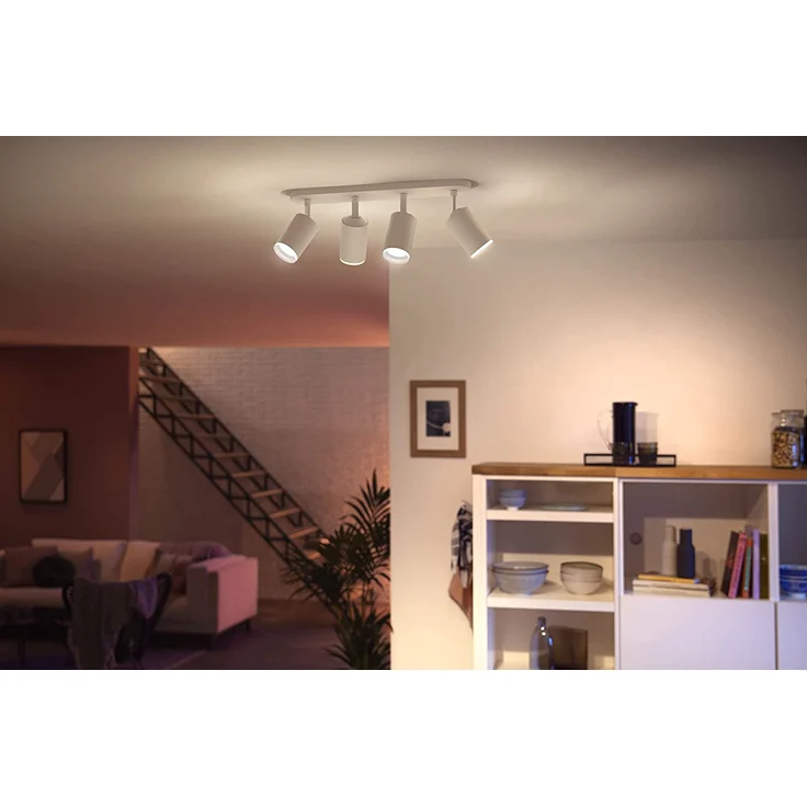 Philips Hue Bluetooth Fugato 4 Smart LED GU10 5.7 W Licht weiß und Farbe Kompatibel mit Alexa und Google Home – Bild 7