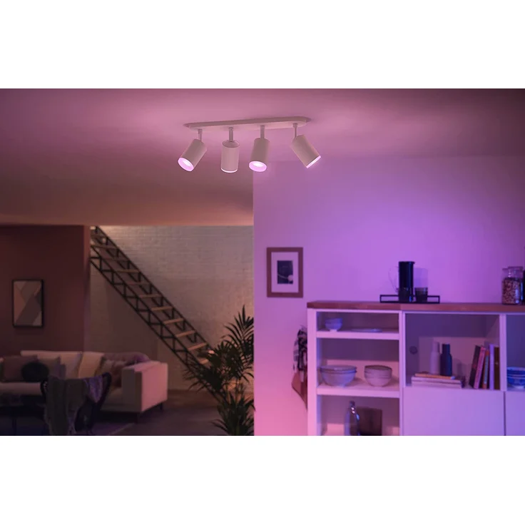 Philips Hue Bluetooth Fugato 4 Smart LED GU10 5.7 W Licht weiß und Farbe Kompatibel mit Alexa und Google Home – Bild 8