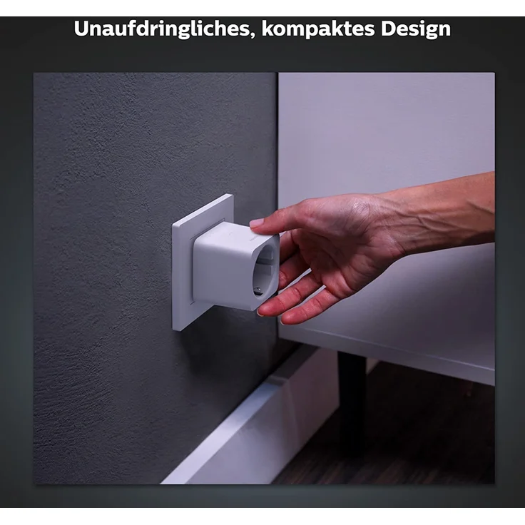 Philips Hue Smart Plug, smarte Steckdose, kompatibel mit Amazon Alexa (Echo, Echo Dot), Google Assistant, Philips Hue und ZigBee, weiß – Bild 5
