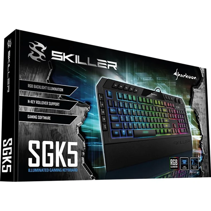 Sharkoon SKILLER SGK5 - Tastatur - hintergrundbeleuchtet - USB - Deutsch QWERTZ (4044951020461) – Bild 3