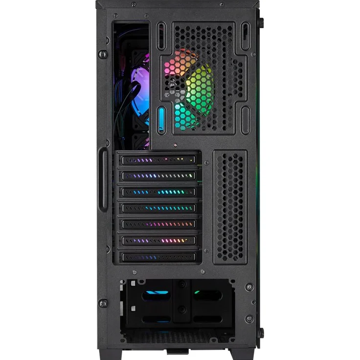 Corsair iCUE 220T RGB Airflow Gehärtetes Glas Mid-Tower ATX Smartes Gaming Gehäuse, schwarz – Bild 9