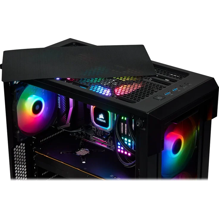 Corsair iCUE 220T RGB Airflow Gehärtetes Glas Mid-Tower ATX Smartes Gaming Gehäuse, schwarz – Bild 10