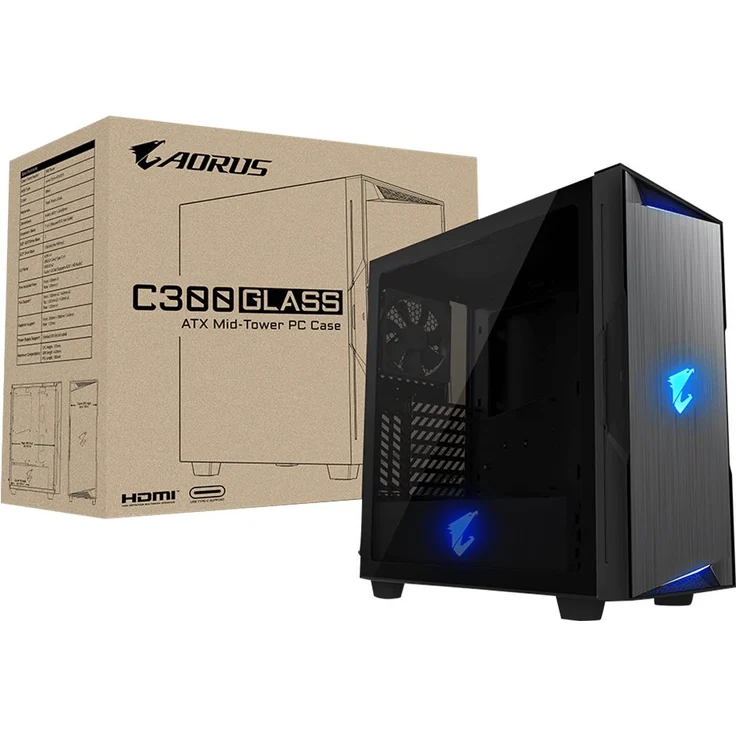 Gigabyte Aorus C300 Glass, Glasfenster (GB-AC300G) – Bild 8