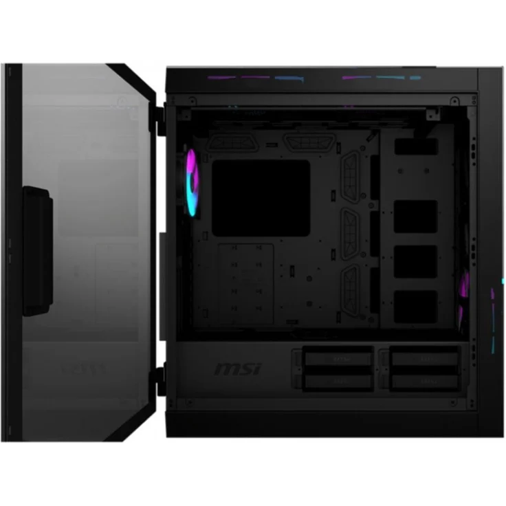 MSI MPG SEKIRA 500X PC-Gehäuse (4X USB 3.2 Gen1, 1x USB 3.2 Gen2 Type C, Mid-Tower, 1x HD Audio, 1x Mic, Mystic Light) – Bild 4