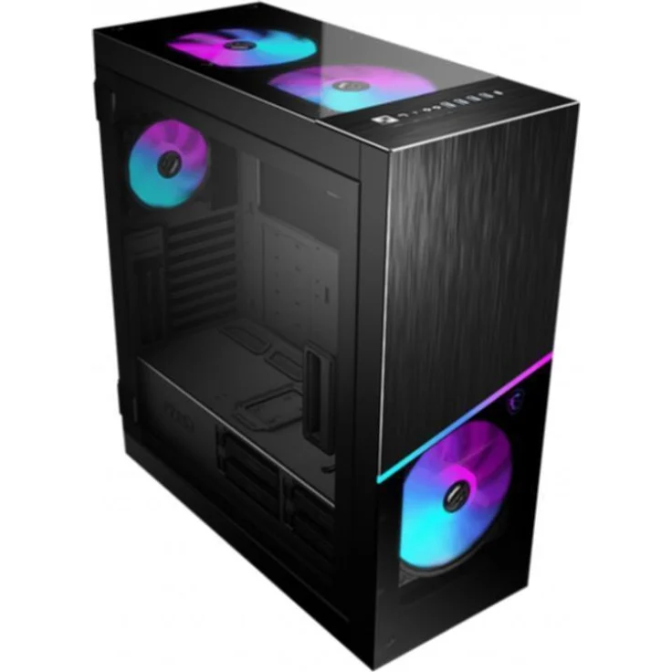 MSI MPG SEKIRA 500X PC-Gehäuse (4X USB 3.2 Gen1, 1x USB 3.2 Gen2 Type C, Mid-Tower, 1x HD Audio, 1x Mic, Mystic Light) – Bild 3