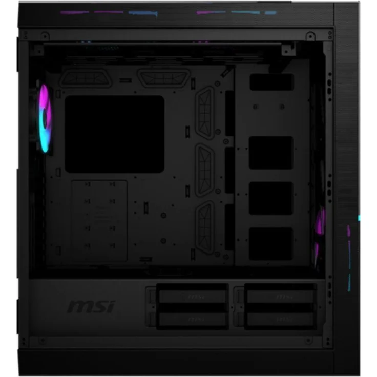 MSI MPG SEKIRA 500X PC-Gehäuse (4X USB 3.2 Gen1, 1x USB 3.2 Gen2 Type C, Mid-Tower, 1x HD Audio, 1x Mic, Mystic Light) – Bild 7