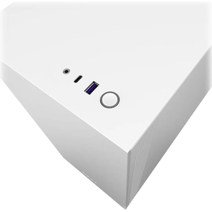 NZXT H510 - Kompaktes ATX-Mid-Tower-Gehäuse für Gaming-PCs - Front I-O USB Type-C Port - Tempered Glass-Seitenfenster - managementsystem - Für Wasserkühlung nutzbar - Weiß-Schwarz – Bild 12