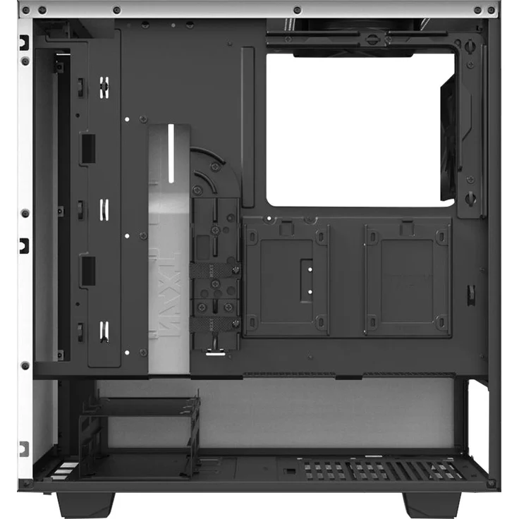 NZXT H510 - Kompaktes ATX-Mid-Tower-Gehäuse für Gaming-PCs - Front I-O USB Type-C Port - Tempered Glass-Seitenfenster - managementsystem - Für Wasserkühlung nutzbar - Weiß-Schwarz – Bild 11