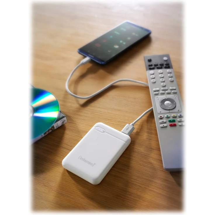 Intenso Powerbank XS 10000, externes Ladegerät (10000mAh, geeignet für Smartphone-Tablet PC-MP3 Player-Digitalkamera) weiß – Bild 3