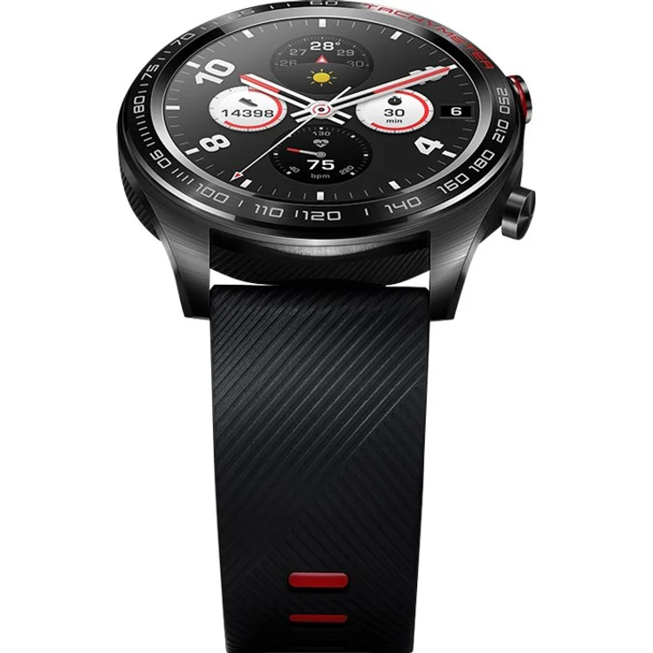 Honor Watch Meteorite Smartwatch GPS, Unisex, 42,8mm, Black/Red – Bild 10