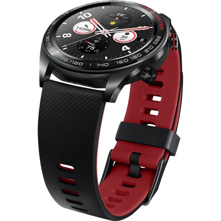 Honor Watch Meteorite Smartwatch GPS, Unisex, 42,8mm, Black/Red – Bild 9