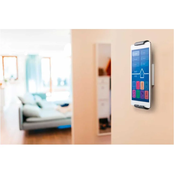 Durable 893323 Tablet Wandhalterung (für Tablets 7-13 Zoll, 360° drehbar mit Diebstahlsicherung) silber-anthrazit – Bild 3