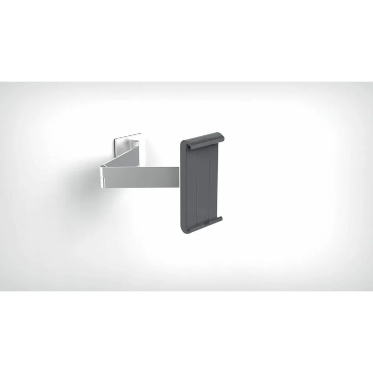 Durable 893423 Tablet Wandhalterung (mit Schwenkarm für Tablets 7-13 Zoll, 360° drehbar mit Diebstahlsicherung) silber-anthrazit – Bild 4