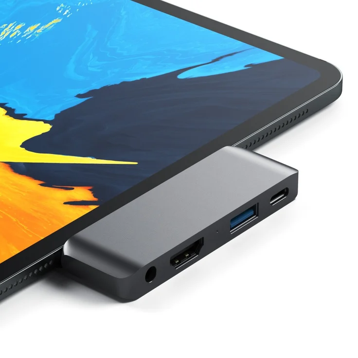 Satechi Aluminum Type-C Mobile Pro Hub für iPad Pro Space Gray (ST-TCMPHM) – Bild 7