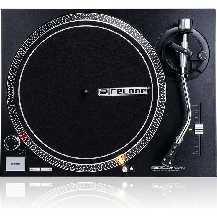 Reloop RP-1000 MK2 - Riemenantrieb für DJ und HiFi, 33 1-3 & 45 RPM, ausfahrbare Nadelbeleuchtung, präzisierter Pitch (+--10 %), schwarz – Bild 3