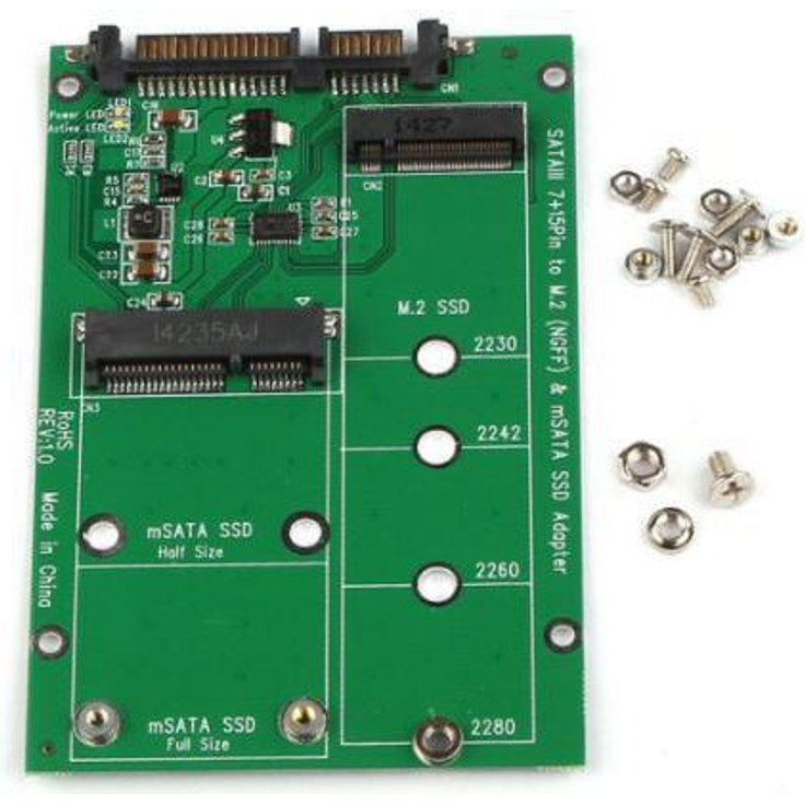 MicroStorage NGFF M.2 / mSATA to SATA (MSNX1100)
