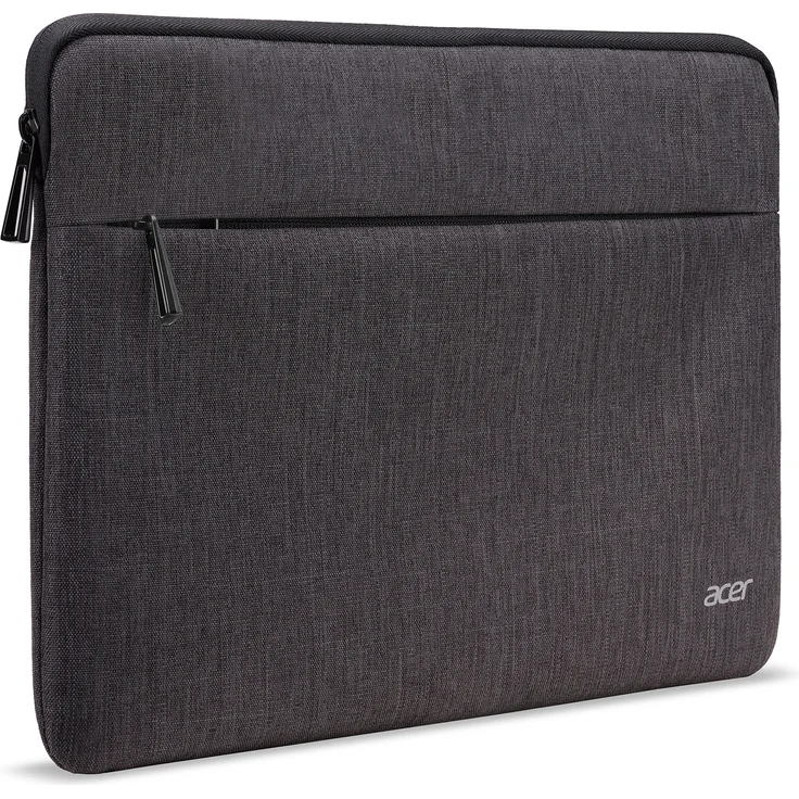 Acer Laptop Tasche - Protective Sleeve (geeignet für bis zu 14 Zoll (35,6 cm) Laptops und Chromebooks, universelle Schutzhülle, mit Fronttasche) grau – Bild 2