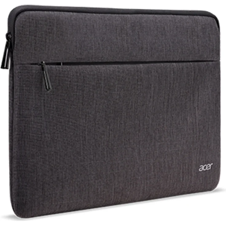 Acer Laptop Tasche - Protective Sleeve (geeignet für bis zu 15,6 Zoll Laptops und Chromebooks, universelle Schutzhülle, mit Fronttasche) grau – Bild 3