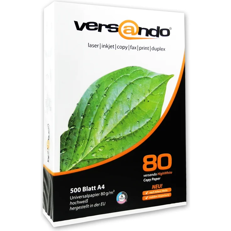 500 Blatt Versando Kopierpapier DIN A4, 80g/qm – Bild 2