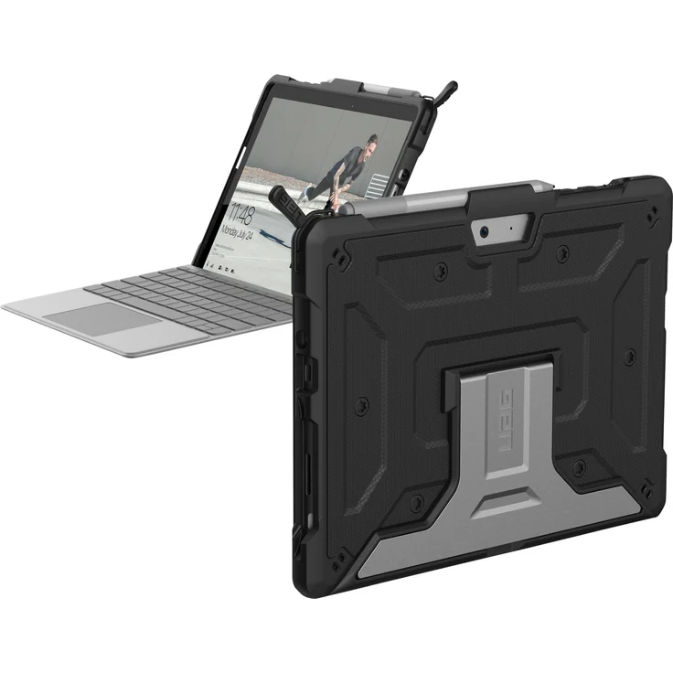 Urban Armor Gear Metropolis Schutzhülle für Microsoft Surface Go - schwarz [Microsoft Zertifiziert I TypeCover Kompatibel I Surface Pen Halter I Stoßfest I Standfunktion] - 321076114040 – Bild 5