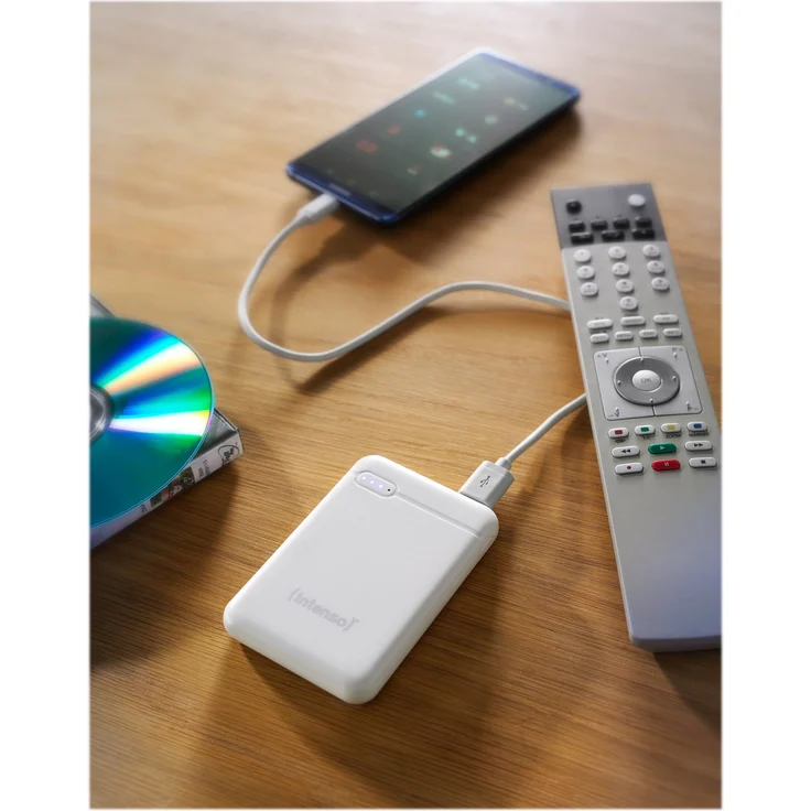 Intenso Powerbank XS 5000, externes Ladegerät (5000mAh, geeignet für Smartphone-Tablet PC-MP3 Player-Digitalkamera) weiß – Bild 2