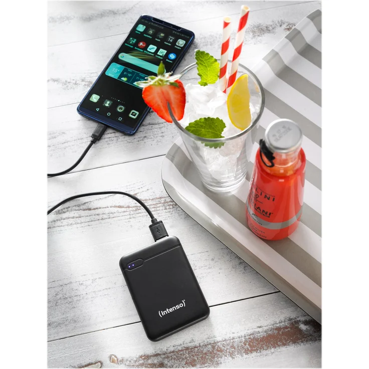 Intenso Powerbank XS 5000, externes Ladegerät (5000mAh, geeignet für Smartphone-Tablet PC-MP3 Player-Digitalkamera) schwarz – Bild 4