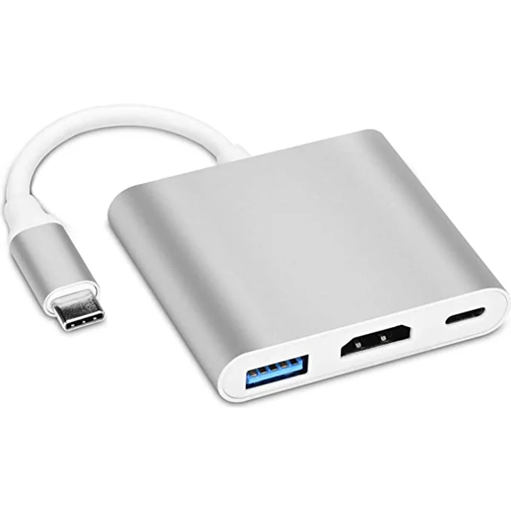 Vivanco 34293 Nodo USB-Hub (USB 3.0 3.1 Gen 1) Typ-C, USB 3.1 3.1 3.1 3.1 Gen 1 Typ-C, 5000 Mbit-s, weiß, Windows 10, Windows 7, Windows 8.1 – Bild 2