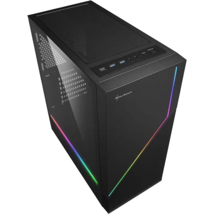 Sharkoon RGB Flow, ATX PC-Gehäuse – Bild 3