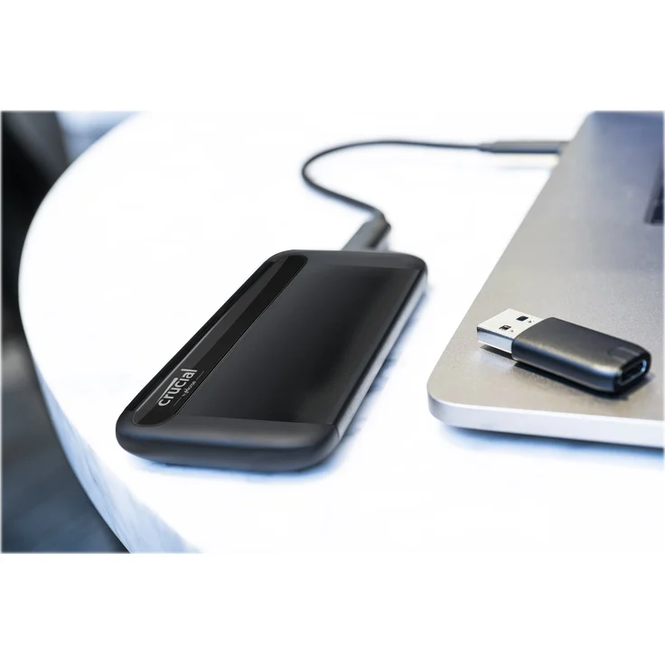 Crucial X8 - Solid-State-Disk - 1 TB - extern (tragbar) - USB 3.1 Gen 2 (USB-C Steckverbinder) (CT1000X8SSD9) – Bild 2