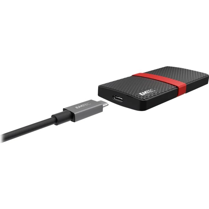 EMTEC SSD Power Plus X200 - Solid-State-Disk - 1 TB - extern (tragbar) - USB 3.1 Gen 1 (USB-C Steckverbinder) (ECSSD1TX200) – Bild 6