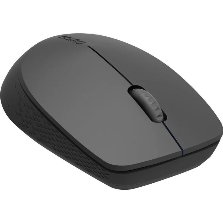 Rapoo M100 kabellose Silent Maus mit Multi-Mode Verbindung (Bluetooth 3.0, 4.0 und 2.4 GHz Wireless), 1000 DPI optischer Sensor, geräuscharme Tasten, dunkelgrau – Bild 2