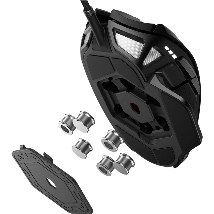 Corsair Nightsword RGB, Anpassbare Performance FPS-MOBA-Optisch-Gaming-Maus (18.000DPI Optisch Sensor, Gewichtssystem, 10 vollständig programmierbare Tasten, RGB-LED-Hintergrundbeleuchtung) schwarz – Bild 8