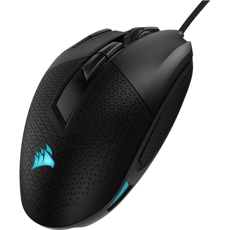 Corsair Nightsword RGB, Anpassbare Performance FPS-MOBA-Optisch-Gaming-Maus (18.000DPI Optisch Sensor, Gewichtssystem, 10 vollständig programmierbare Tasten, RGB-LED-Hintergrundbeleuchtung) schwarz – Bild 5