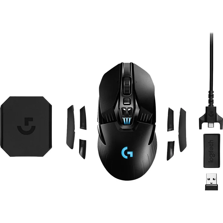 Logitech G903 LIGHTSPEED kabellose Gaming-Maus (mit Hero 16K-Sensor, 140+ Stunden Akkulaufzeit mit wiederaufladbarem Akku und Lightsync Rgb. Powerplay-kompatibel, Deutsche Verpackung - Schwarz – Bild 16